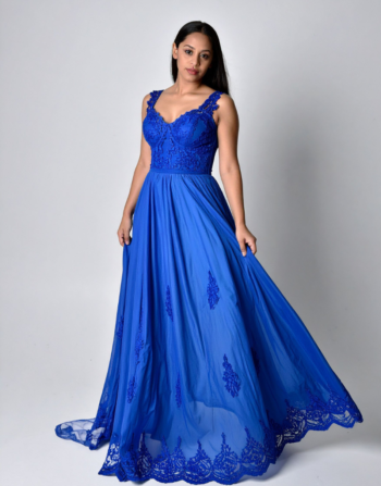 Chanderi Silk Ethnic Gown with Traditional Design