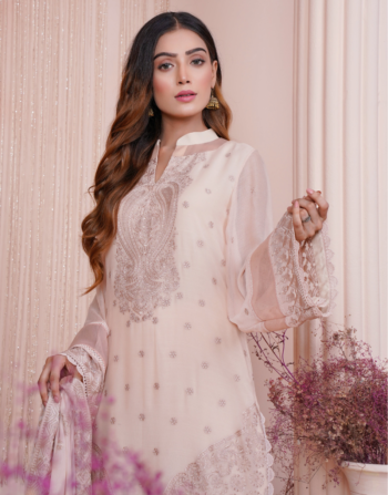 Designer Anarkali Dress with Traditional Work